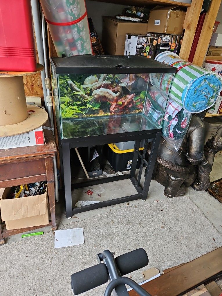Fish Tank ,stand And Multiple Accessories 