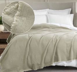HOMBYS Linen King Blanket