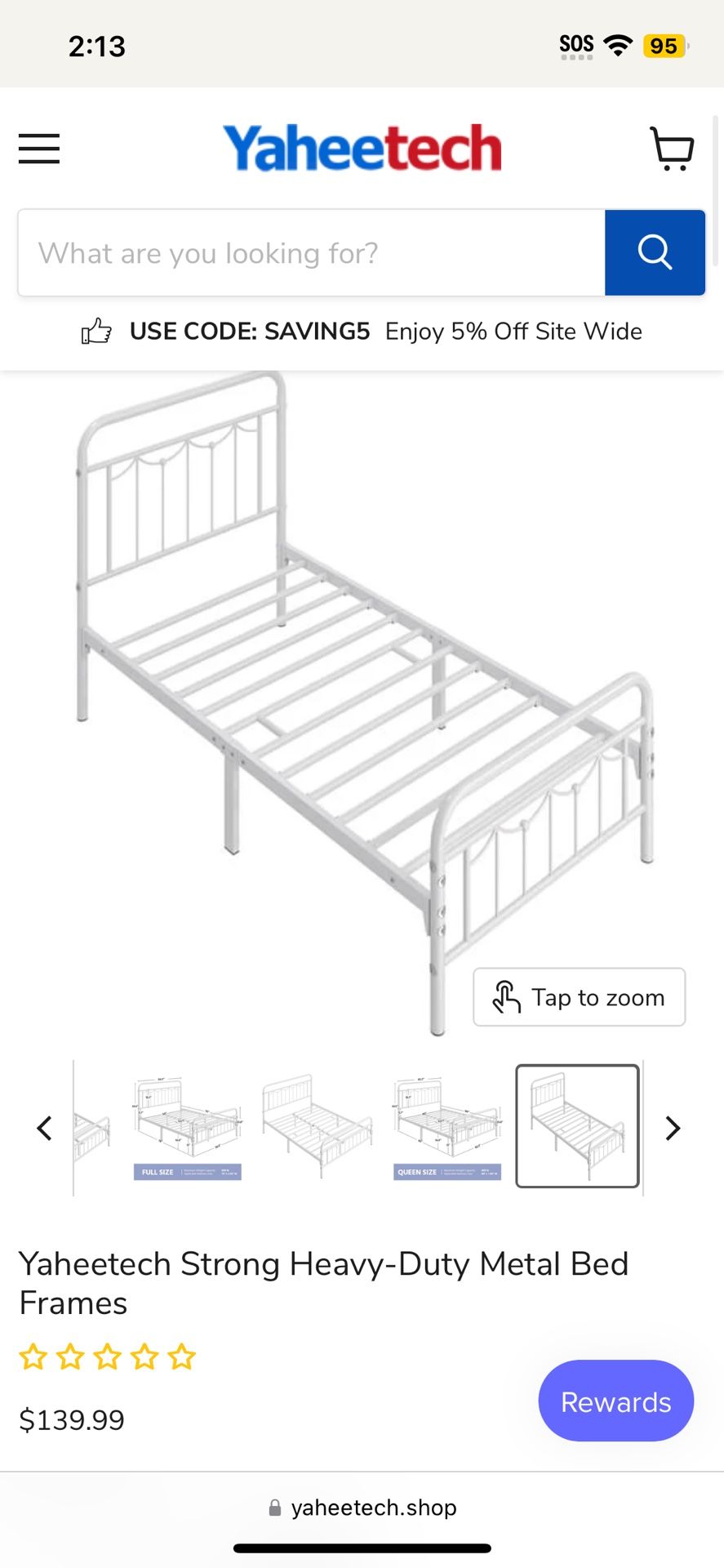 White Twin XL Bed Frame (READ DESCRIPTION)