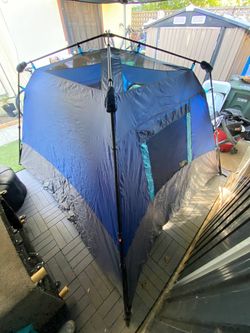 Large Blue Camping Tent
