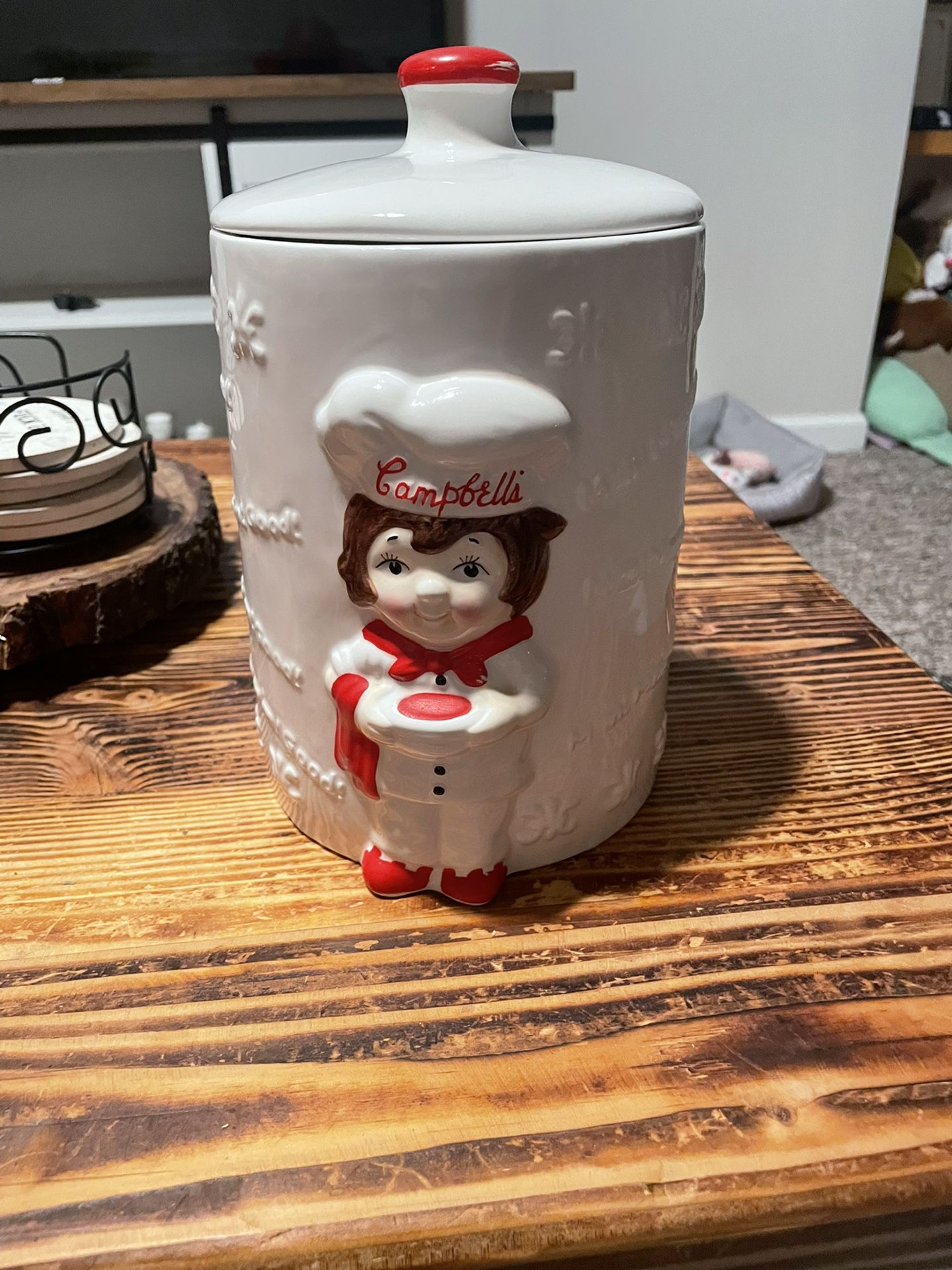 Canpbells Ceramic Cookie  Jar