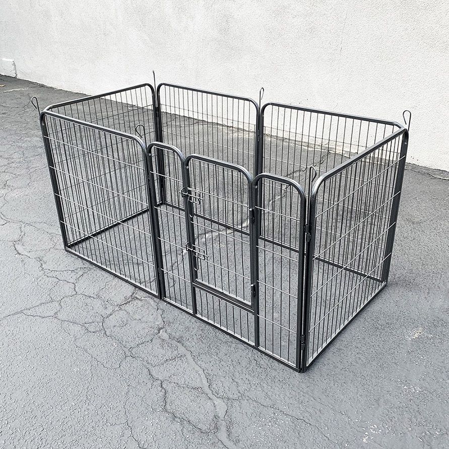 Brand New $85 Heavy Duty 32” Tall x 32” Wide x 6-Panel Pet Playpen Dog Crate Kennel Exercise Cage Fence