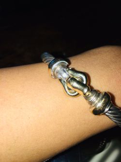 Beautiful bracelet gold and silver 925 and 14 k