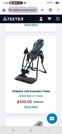 LX9 Teeter Inversion Table
