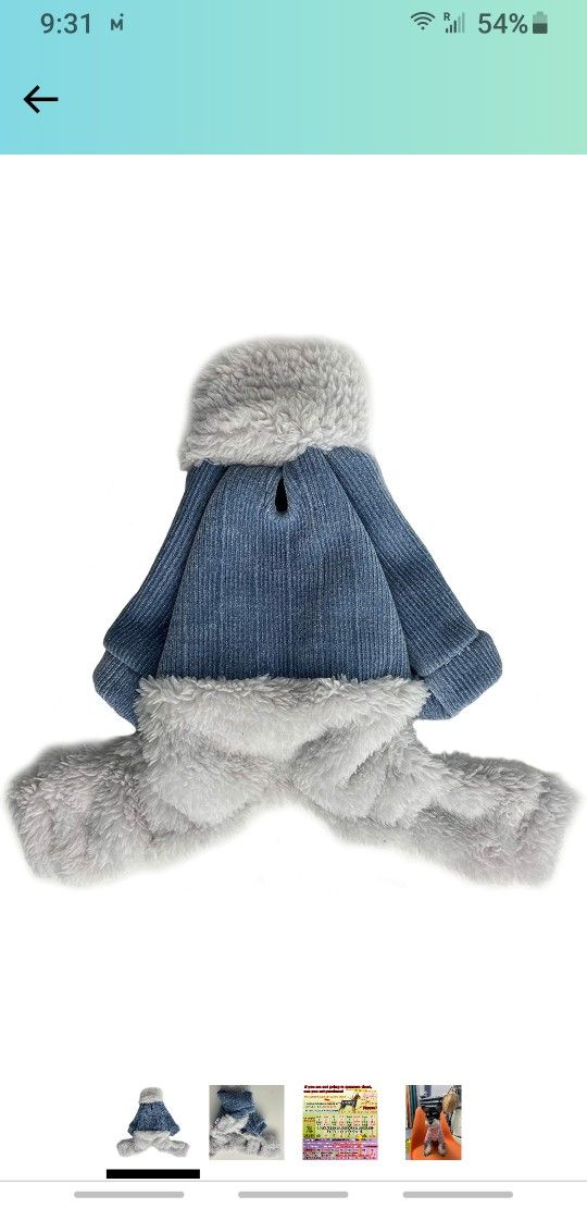 Dog Sweaters Turtleneck Winter Clothes Cat Pet Outfits Puppy Jumpsuits

