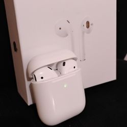 Open Box New AirPods 2nd Generation AirPods  Bluetooth Wireless Earbuds 