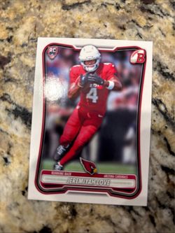 Jeremiyah Love Bowman RC Rookie Card Arizona Cardinals