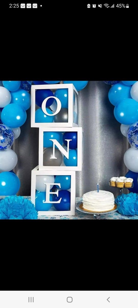 1st Birthday 'ONE' Boxes