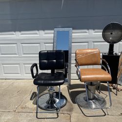 Set Of Barber Professional Chairs 