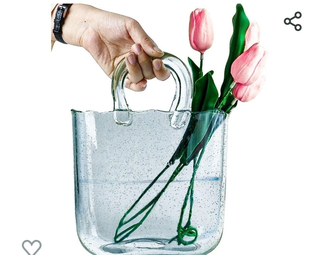 Glass Purse Vase