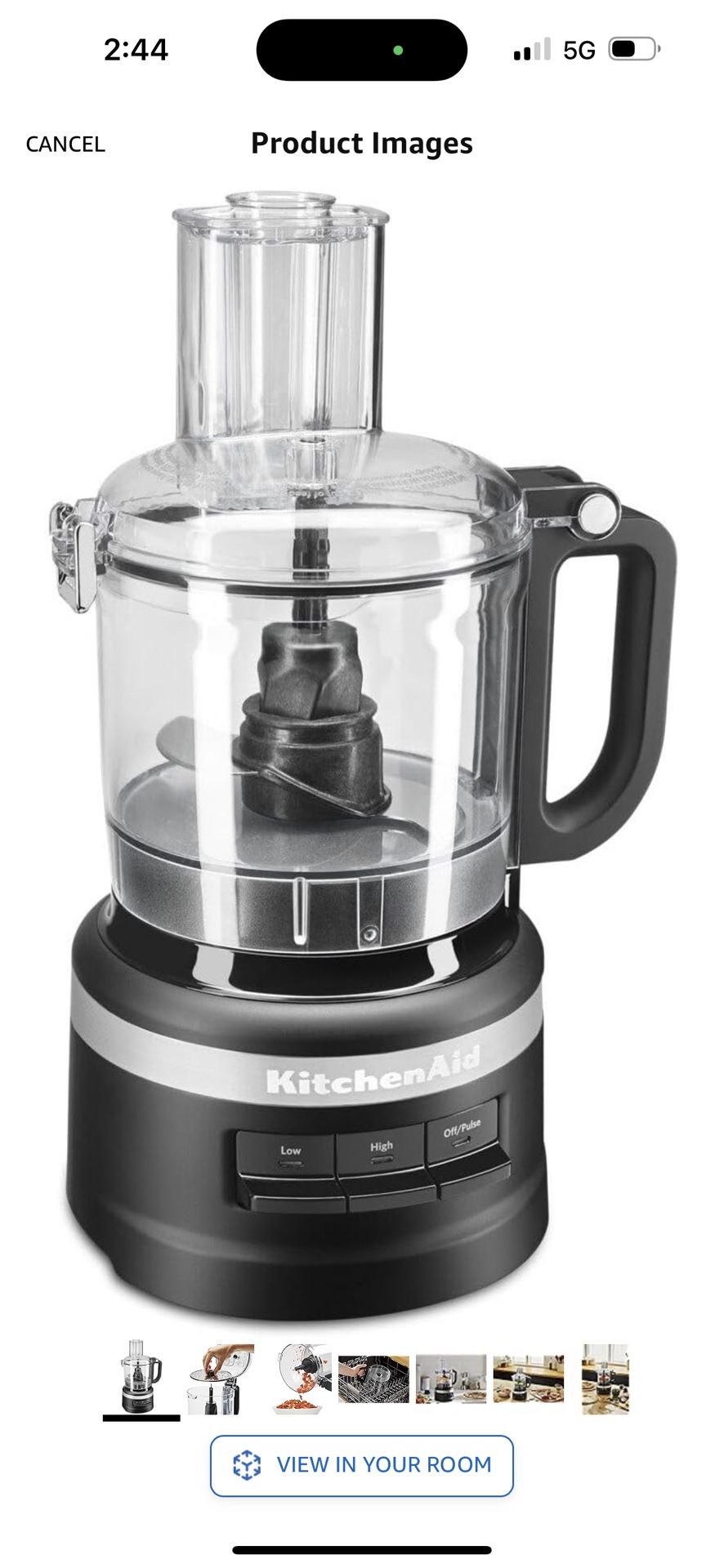 KitchenAid KFP0718BM Food Processor, 7 cup, Matte Black for Sale in Lakeland, FL OfferUp