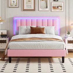 Queen Size LED Bed Frame