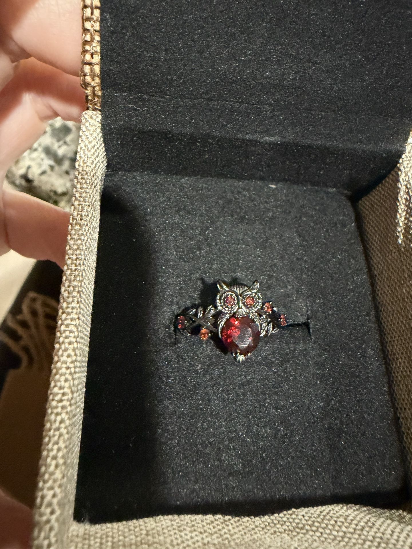 Ruby 10k Solid Gold Ring Size 7.5