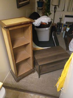 Small book shelf and coffee table