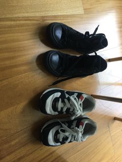Boys kids size 12 converse and Nike