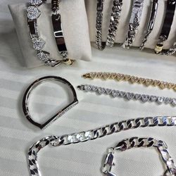 Men Bracelets 14K Gold Laminated Different Prices