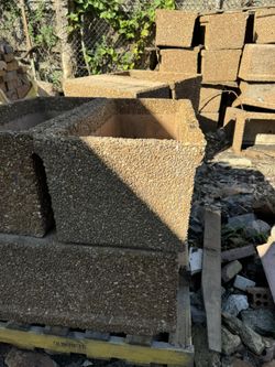 Jardineras De Sementó De Piedra Lavada De Rio