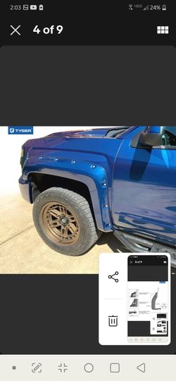 TYGER FENDER FLARES FOR 2014+ Chevy Silverado