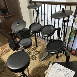 Alessis Electric Drum Set With Stool