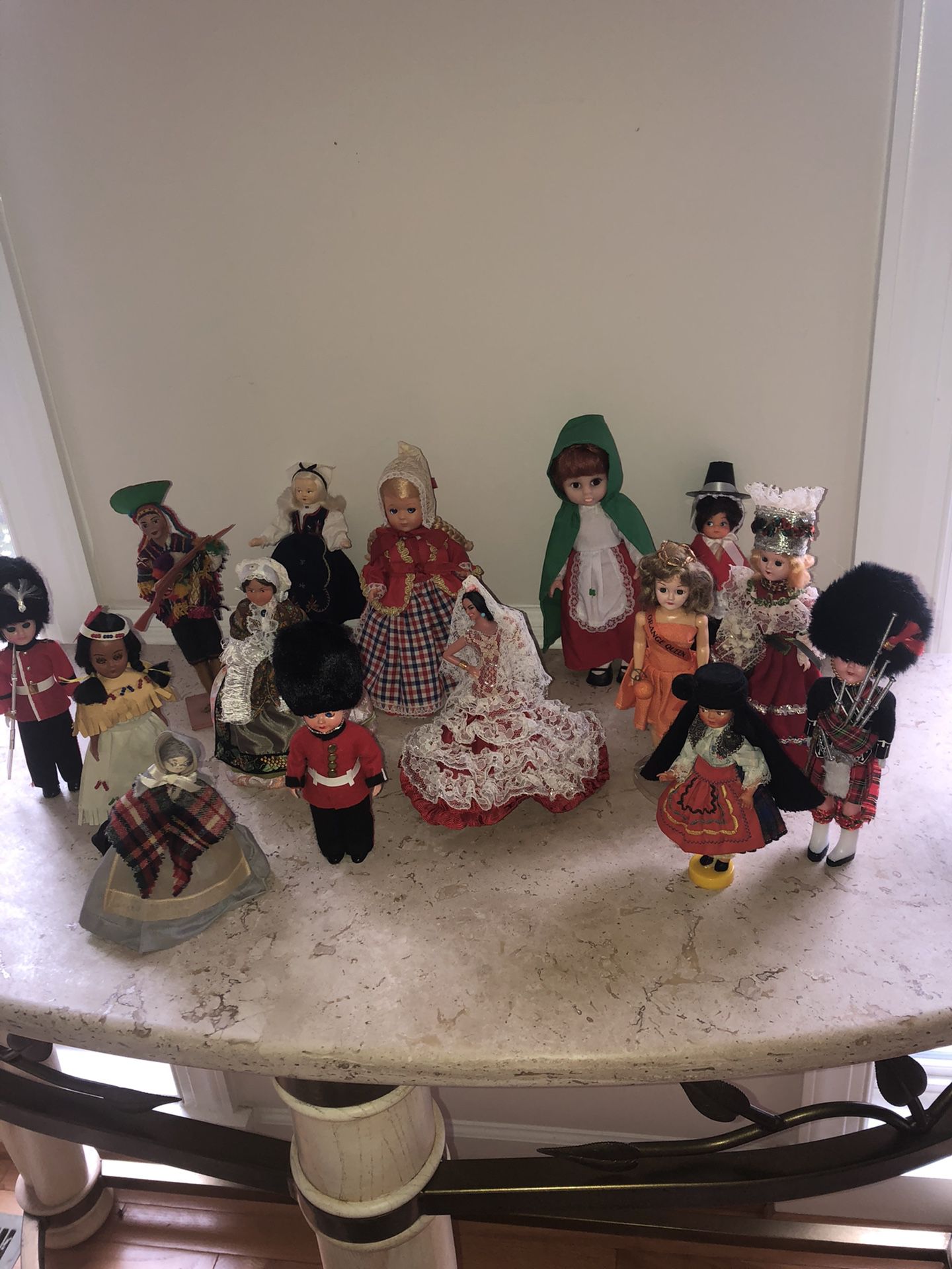 Vintage Global Doll Collection from the 1960s includes 15 Dolls