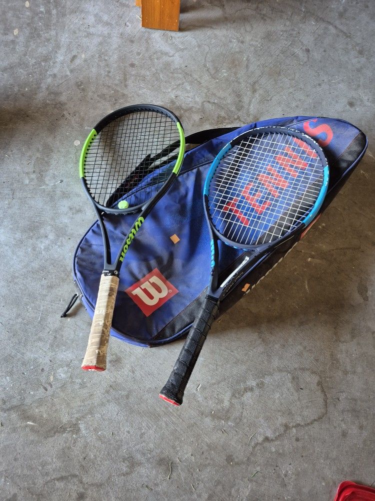 Tennis Rackets and Bag