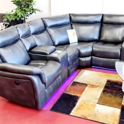 🔥Brand New Power Reclining Sectional Sofa 🔥