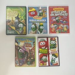 Veggie tales 5 DVD $5