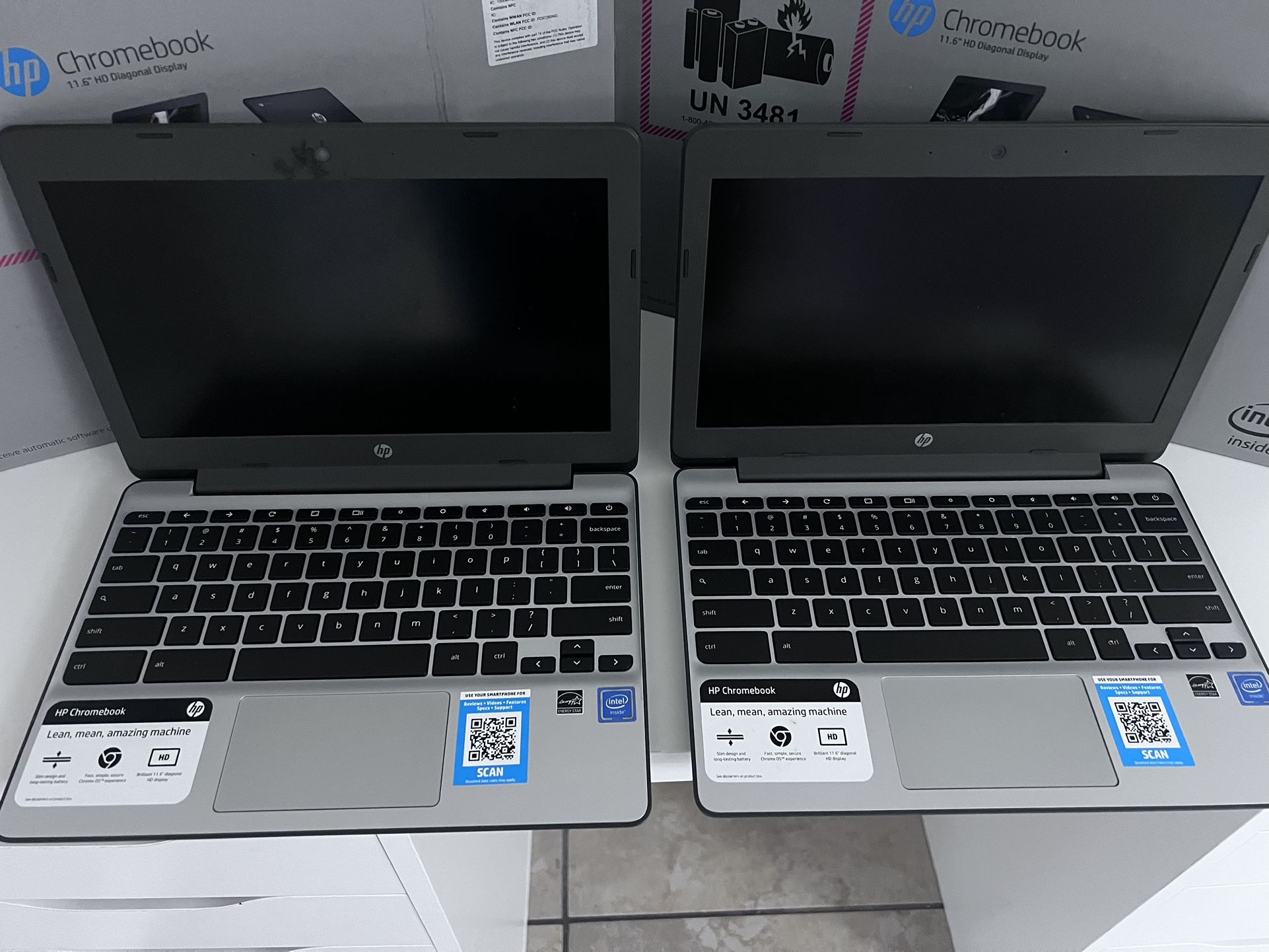 2 Hp Chromebooks