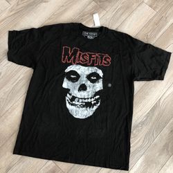 Rock Band Tee Misfits Size Large