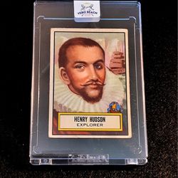 Henry Hudson 1952 Topps Look And See Card!! RARE!! 
