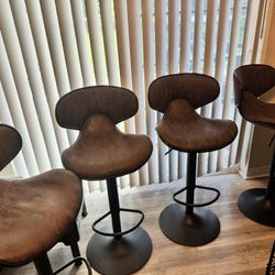4 Pair Set Of Bar Stools