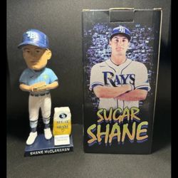 Sugar Shane McClanahan 2023 Bobblehead MLB Tampa Bay Rays Baseball Collectible