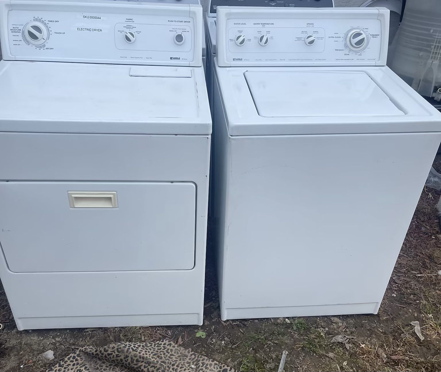 WASHER AND ELECTRIC DRYER