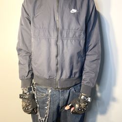 Nike Jacket for men , Used Zip Up Bomber Jacket , Good condition , winter Clothes clothing for men , Skater outfit 