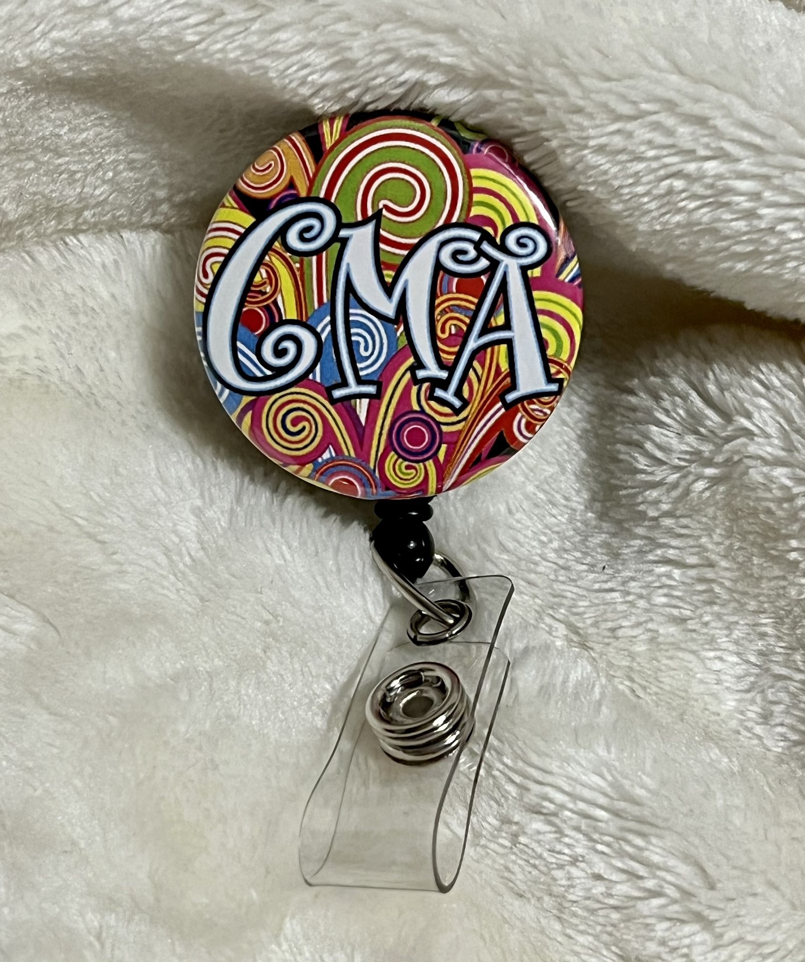 NEW Medical Assistant CMA Retractable Badge Reel