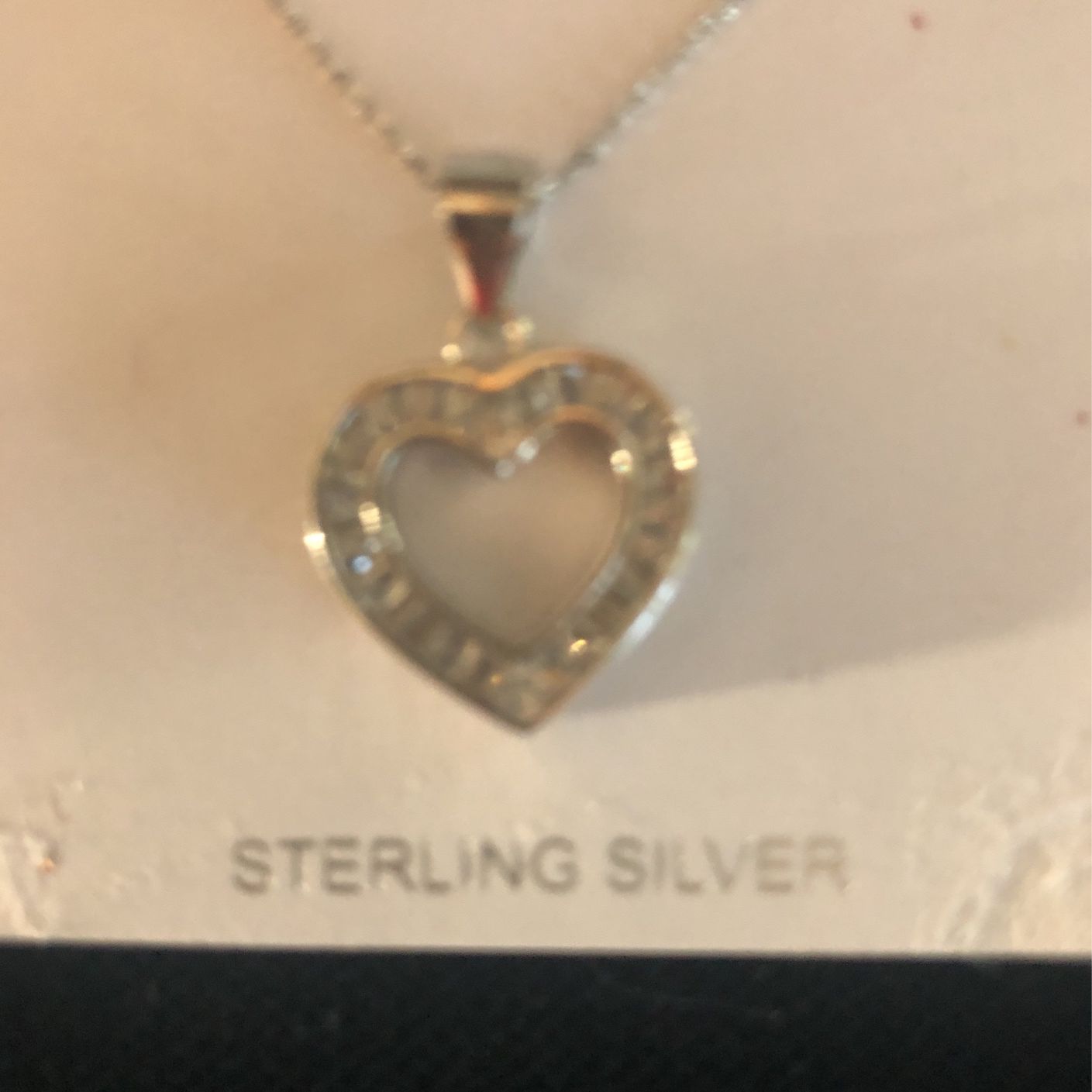 Mothers Day, love heart charm with chain