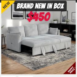 Brand New In Box Pull Out Sectional Sofa 