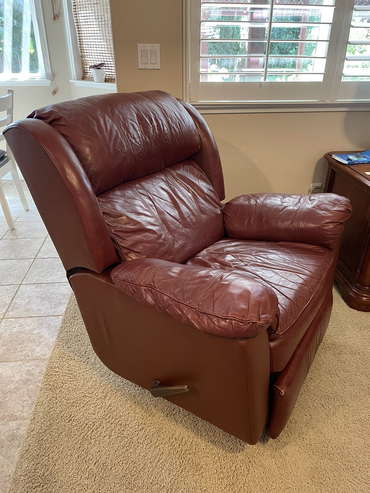 Leather Chair Recliner For FREE