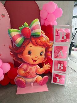 Strawberry shortcake decorations