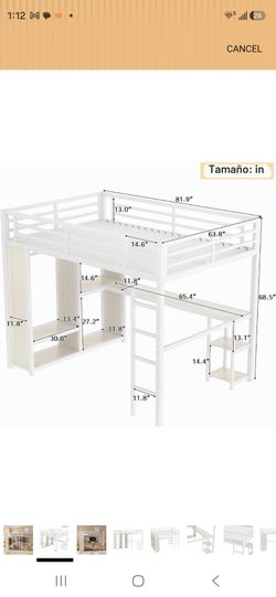Loft bed queen