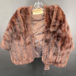 George Benioff Furriers mink fur stole cape shawl
