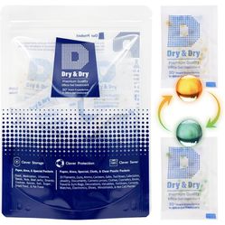 Dry & Dry 20 Gram [30 Packs] Food Grade Orange Indicating(Orange to Dark Green) Mixed Silica Gel Pac