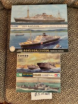 Brand New Models. Some are Vintage  Aircraft and ships. Prices vary