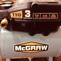 McGraw 3 Gallon Air Compressor 