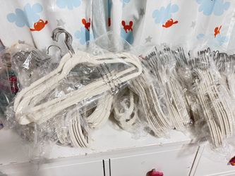 hangers Beige Velvet Hangers – Non-Slip, Slim, Space-Saving Design for Coats, Pants, and Dress Clothes. Features a 360° Rotating Silver Hoo