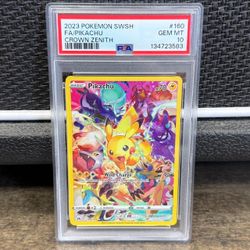 2023 Pokémon SWSH Crown Zenith Pikachu #160/159 PSA 10 GEM MINT