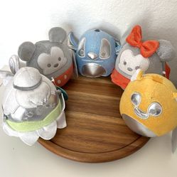 NEW Squishmallows Disney 100 5 lot Mickey Minnie Simba  Tinker Bell Collectible