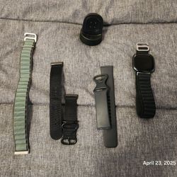 Fitbit Sense with Multiple Bands and Desktop Charger