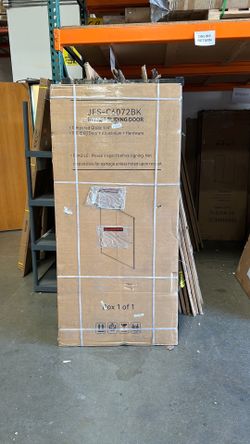 Framed bypass glass shower door 60”x72”