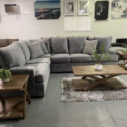 Grey Comfortable Sectional ‼️take It Home With $39 Easy Approval ‼️